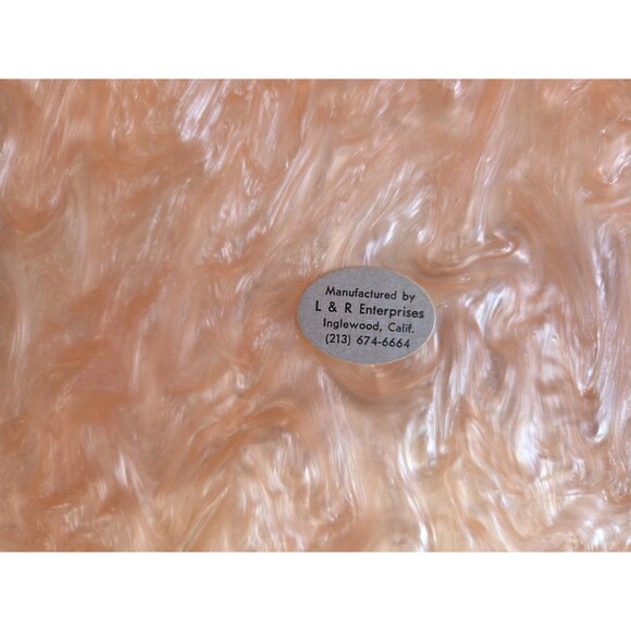 Vtg L & R Enterprises Lucite Light Trash Waste Container Made In CA USA - Picture 11 of 14